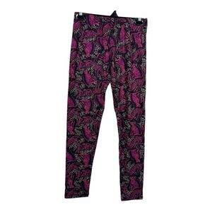 Sweet Legs Womens Leggings One Size Fuschia Leopard Animal All Over Print Soft